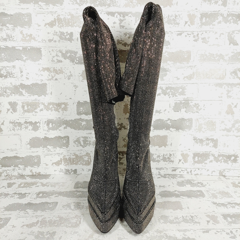 NEW Steve Madden Sultry Studded Platform Over the Knee Boots C1058 - Picture 8 of 16